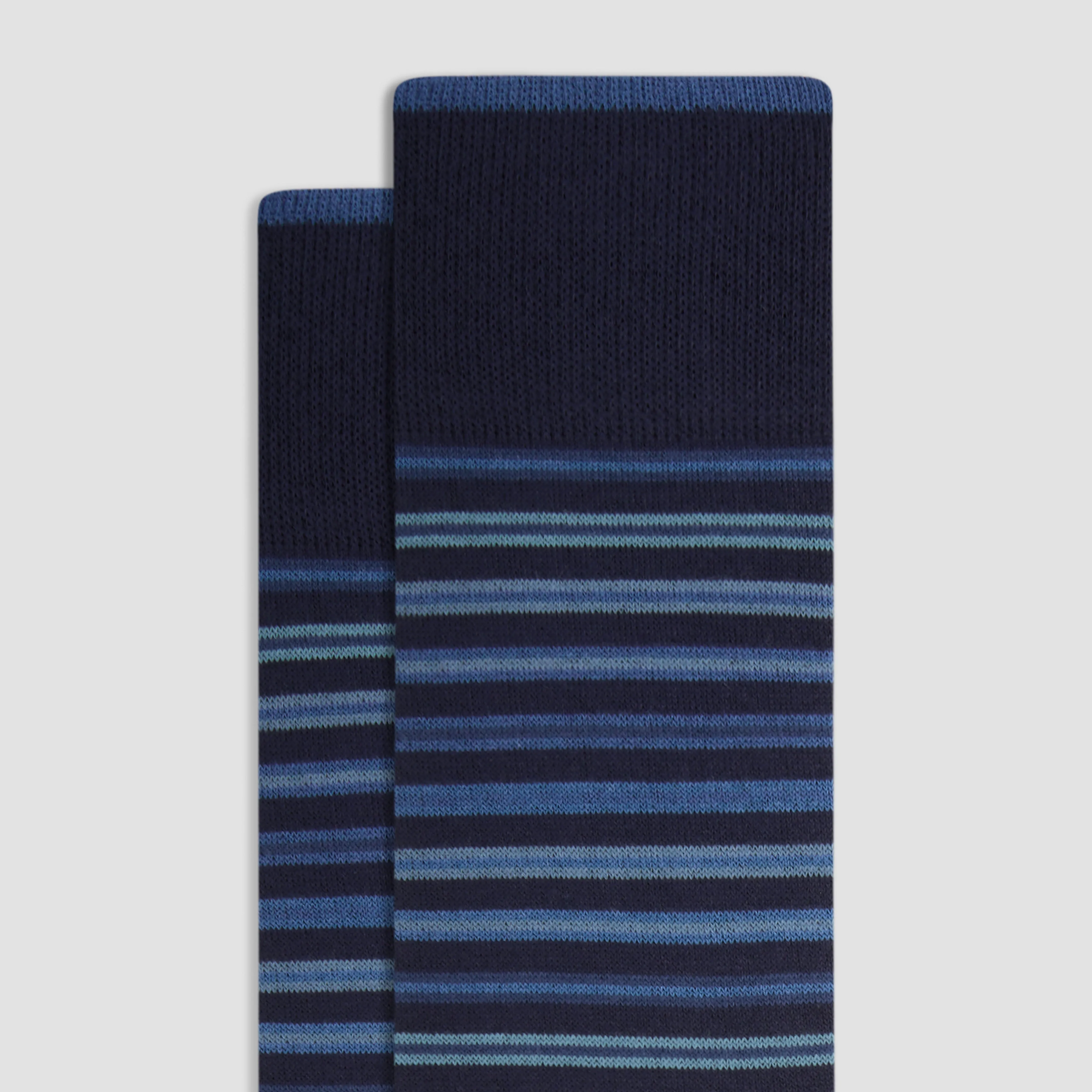 Striped Cashmere Mid-Calf Socks