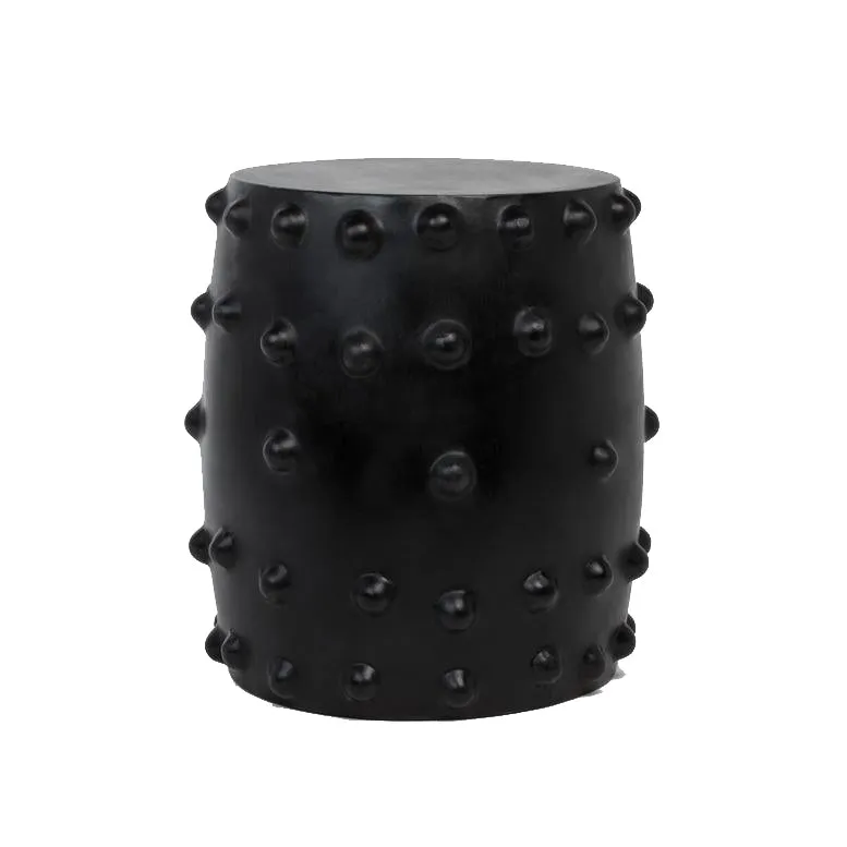 Studded Black Stool
