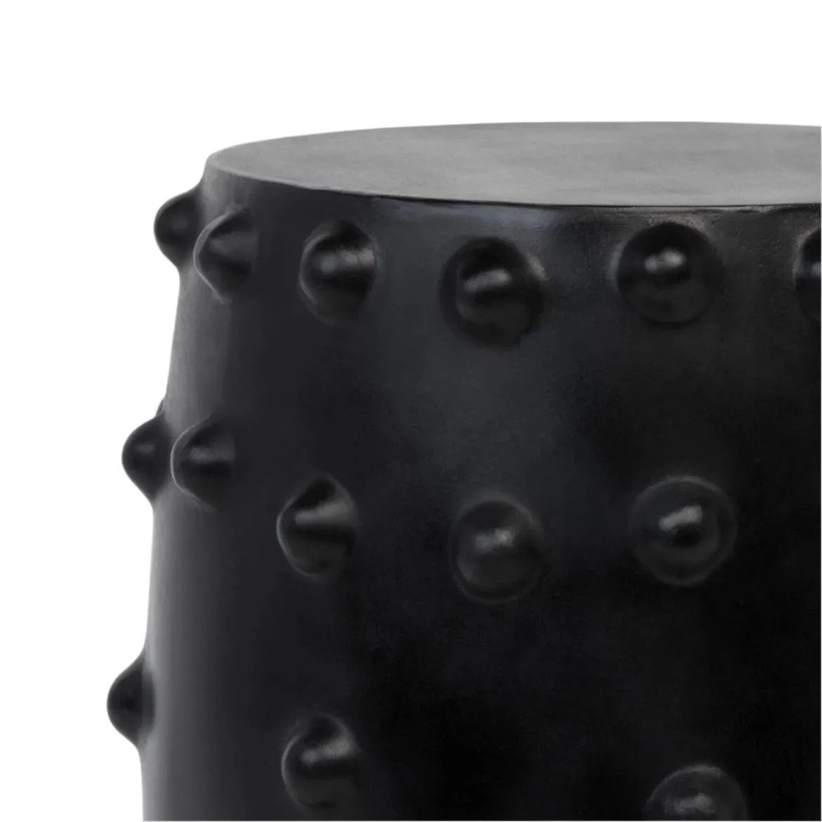 Studded Black Stool