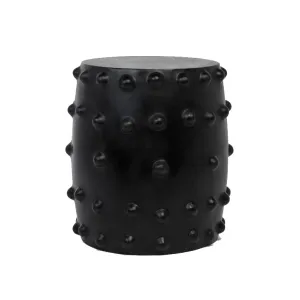 Studded Black Stool