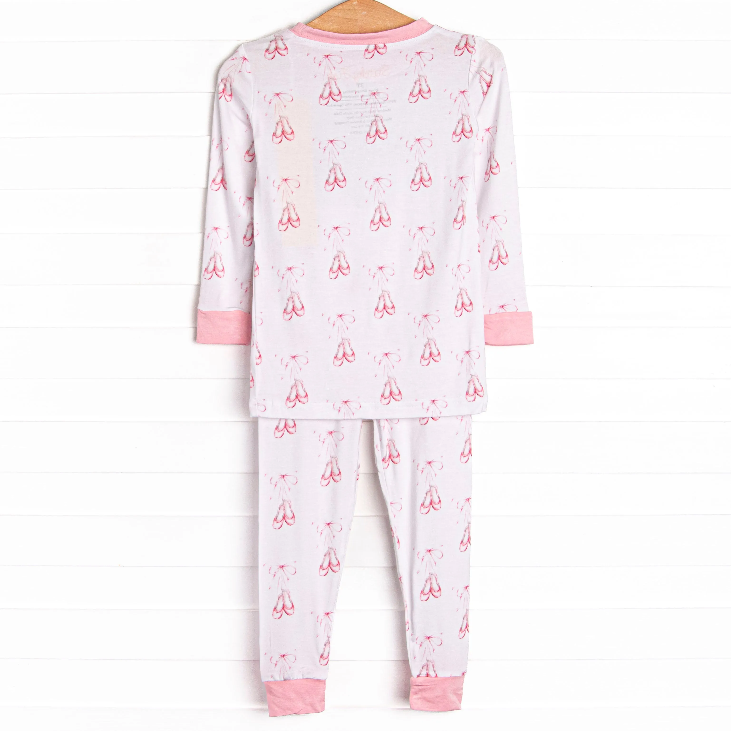 Sweet Slippers Bamboo Pajama Set, Pink