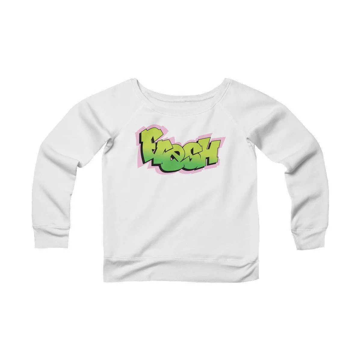 The Fresh Prince Women's Sponge Fleece Wide Neck Sweatshirt
