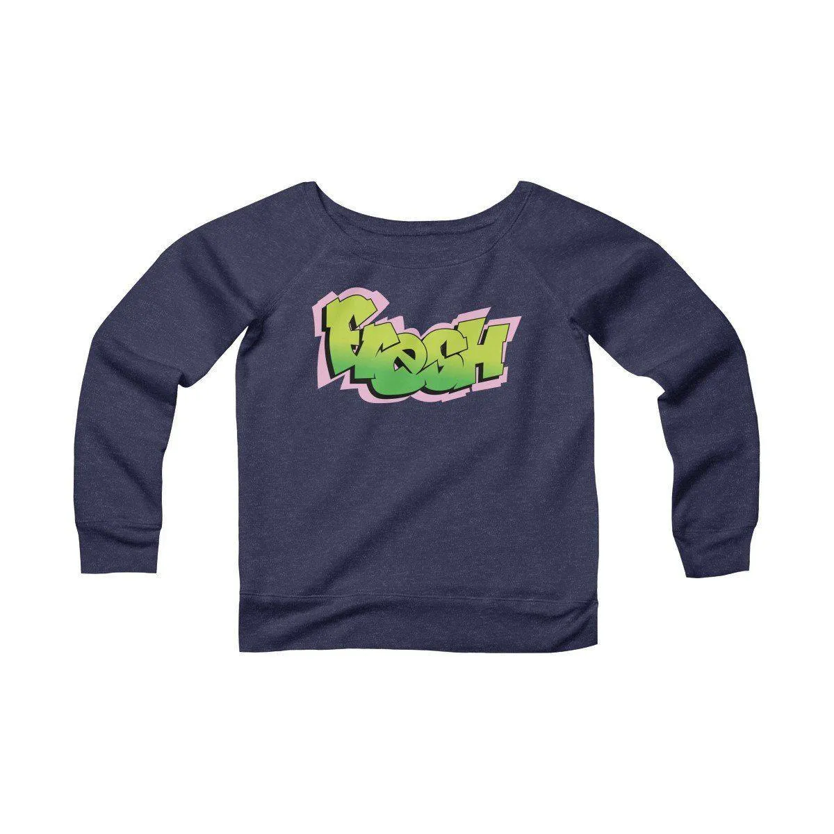 The Fresh Prince Women's Sponge Fleece Wide Neck Sweatshirt