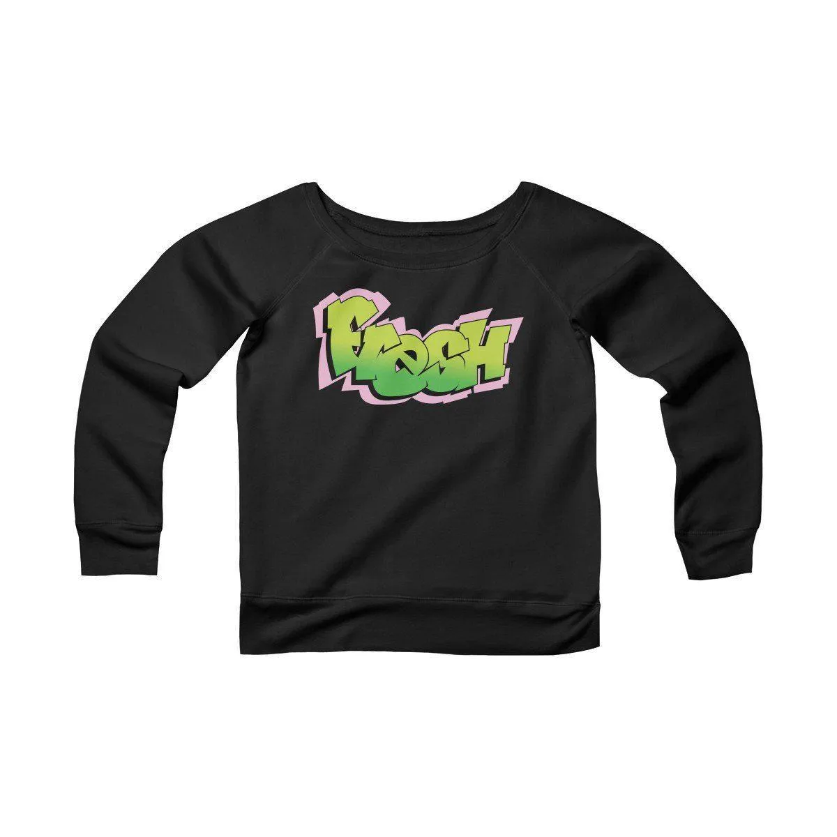 The Fresh Prince Women's Sponge Fleece Wide Neck Sweatshirt