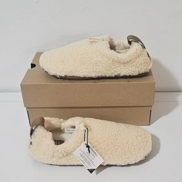 UGG Kids' Faux Slipper - (Natural / Chestnut) - Size 4 - 1143792