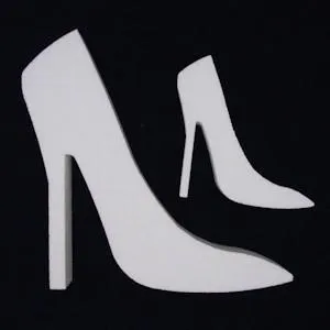 Unfinished High Heel Shoe (EPS Foam Cutout)