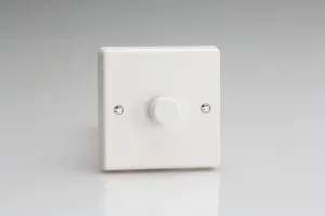 Varilight 1-Gang 1 or 2 Way Push-on/Push-off 400 Watt Low Voltage Intelligent Dimmer with Leading E IQP401W