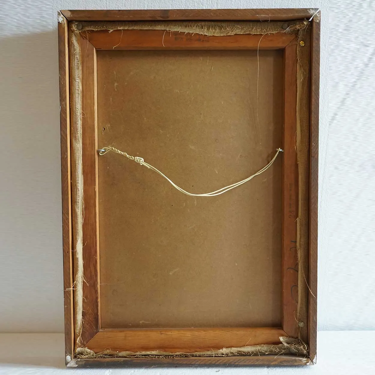 Vintage Framed WALLY STRAUTIN Abstract Needlework