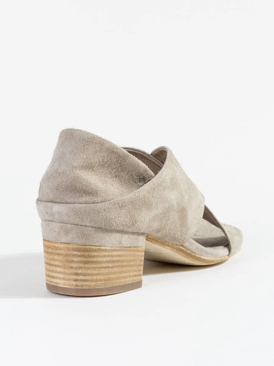 violet sandal - suede
