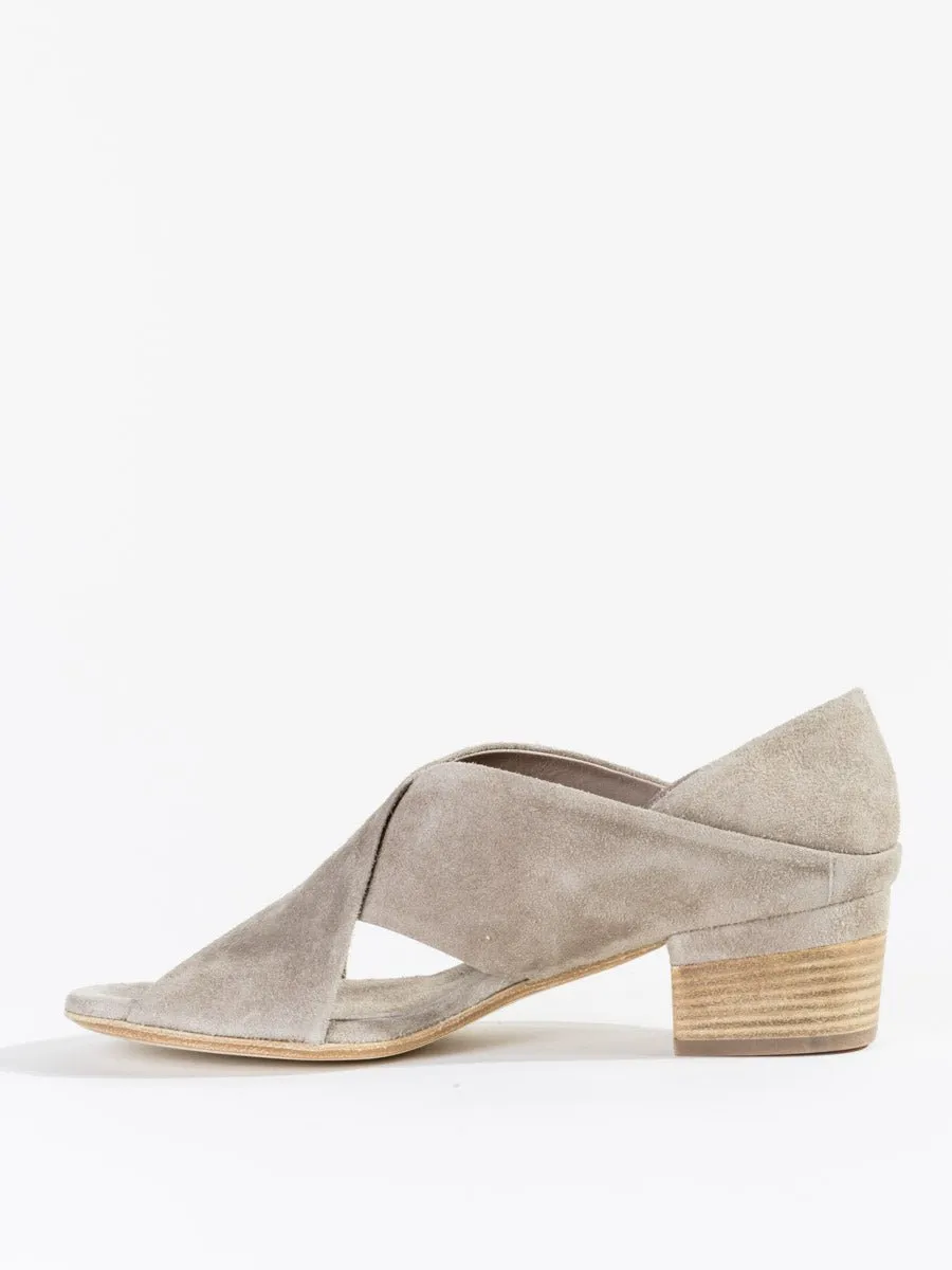 violet sandal - suede