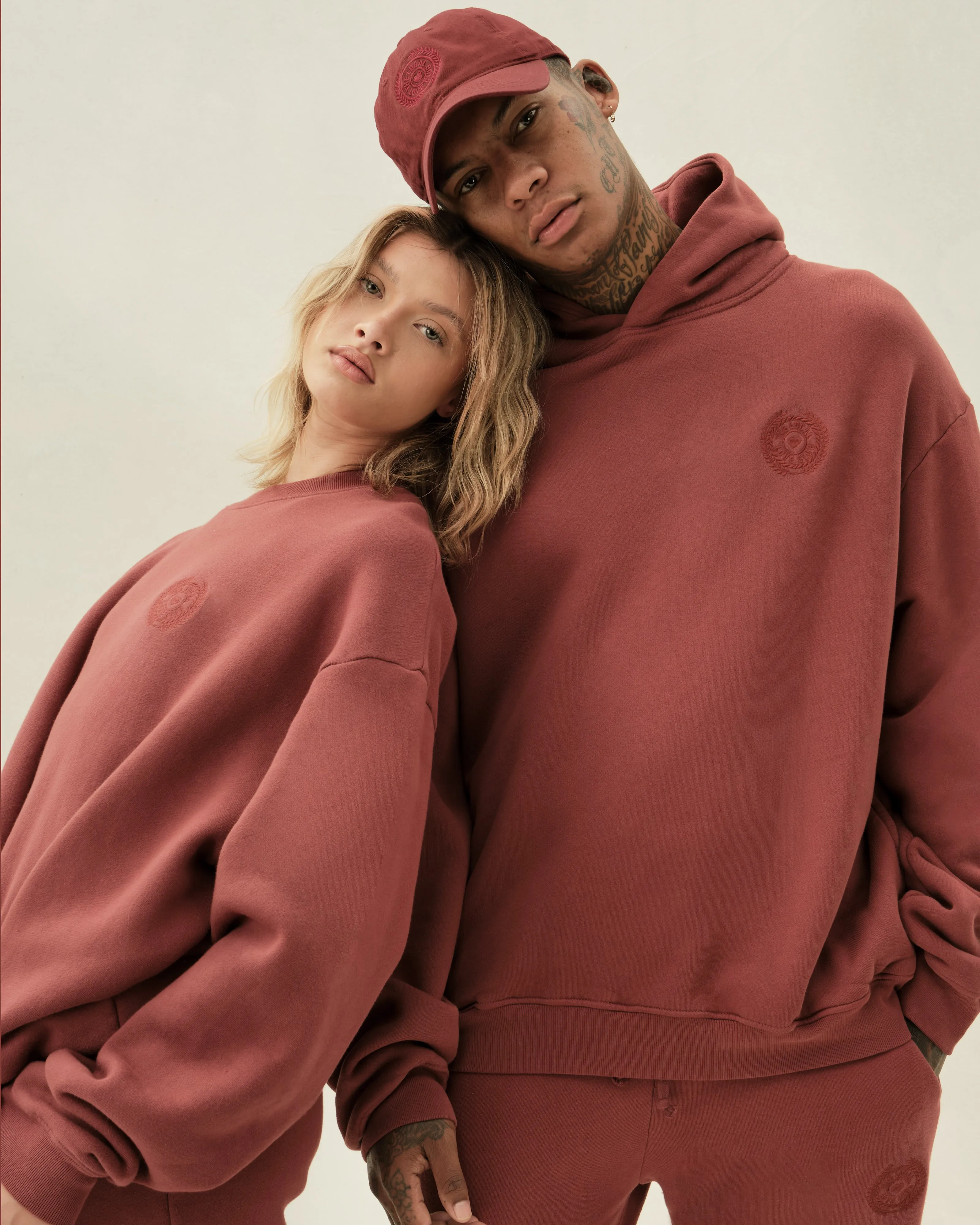Vitals Crew in Brick Red