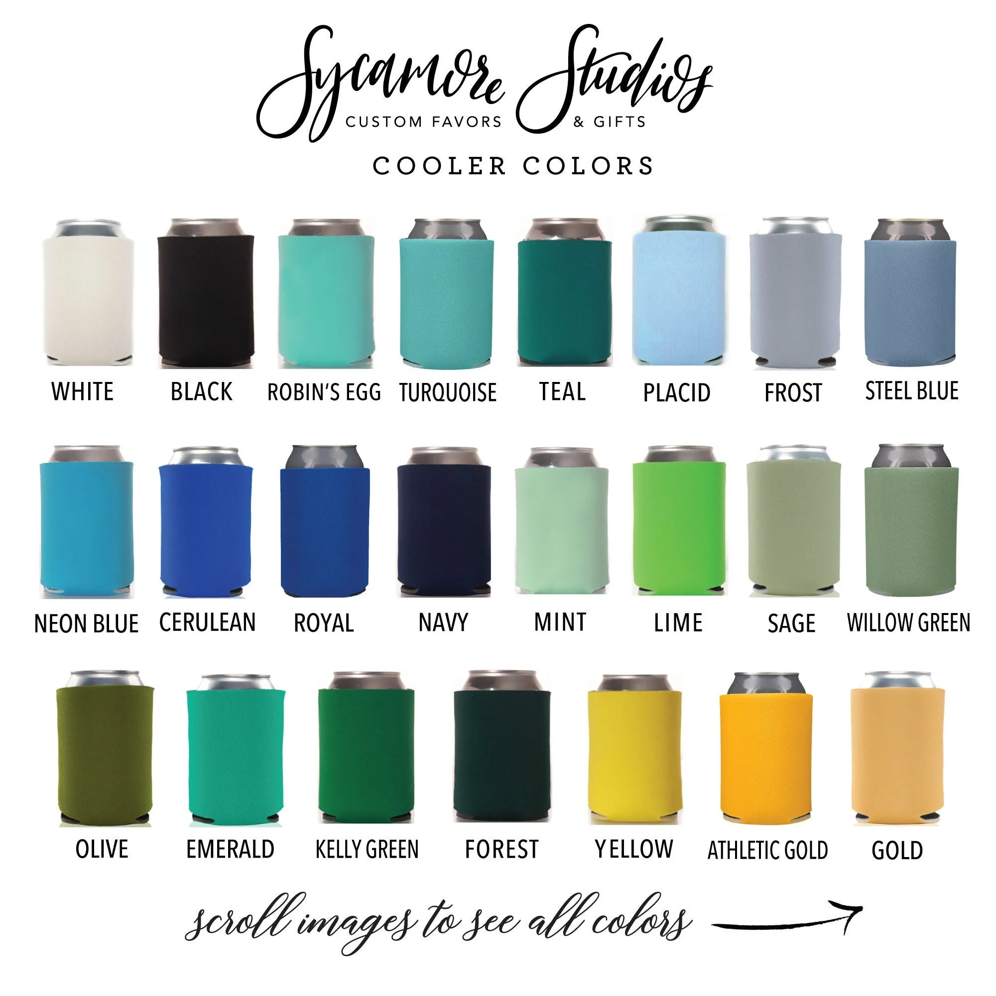 Wedding Can Cooler #121R - Sip Sip Hooray