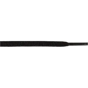 Wholesale Oval 1/4" - Black (12 Pair Pack) Shoelaces