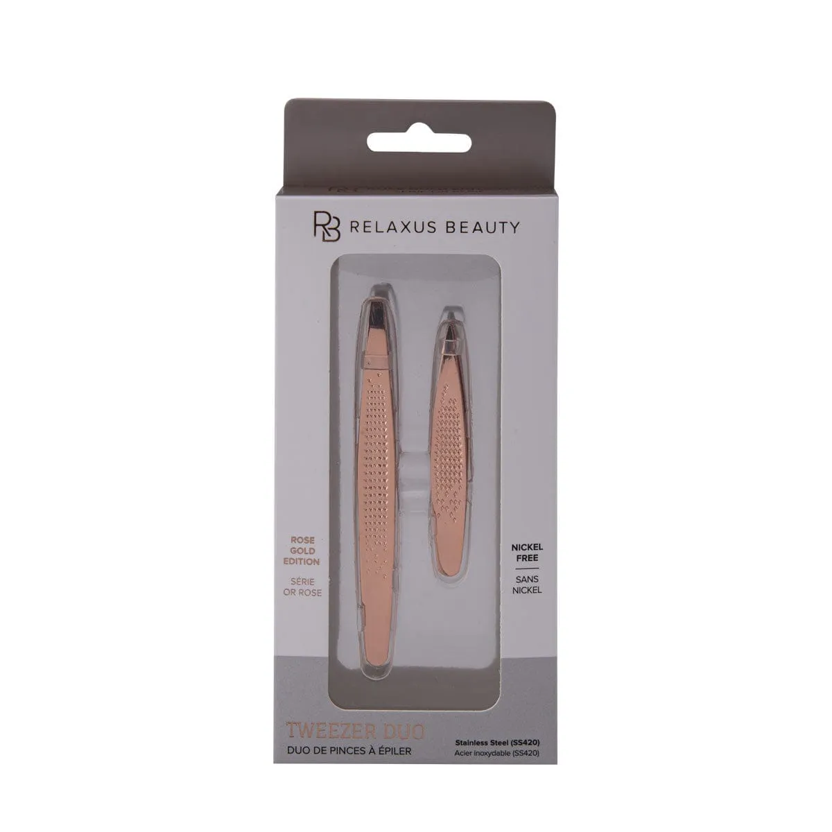 Wholesale Rose Gold Tweezer Duo
