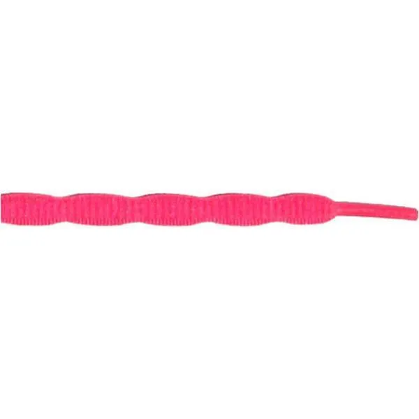 Wholesale Squiggle 5/16" - Hot Pink (12 Pair Pack) Shoelaces