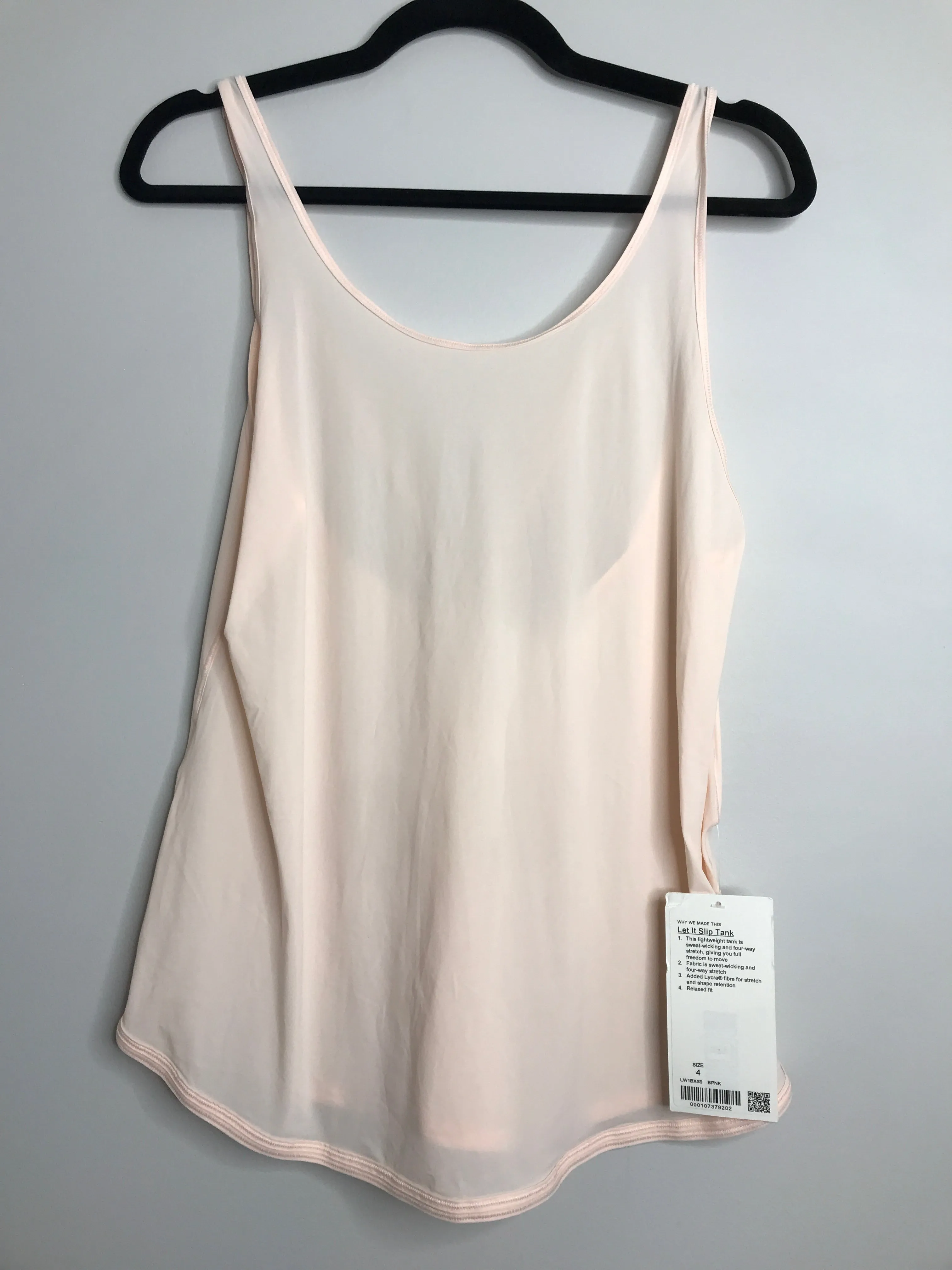 Womens Size 4 Misses Pink lululemon NWT Athletic Top