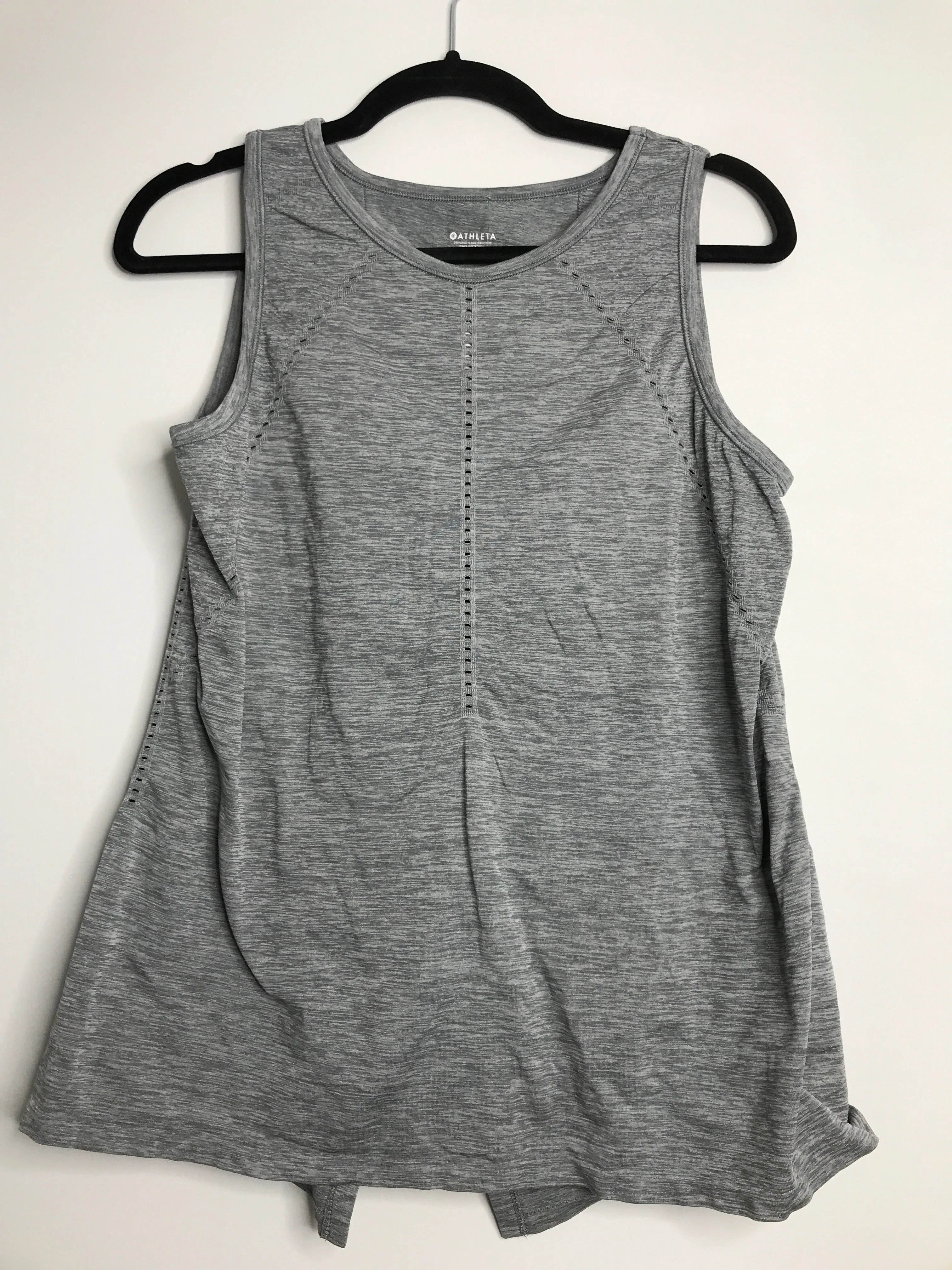 Womens Size Med Misses Gray Athleta Athletic Top