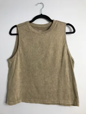 Womens Size Sm Misses Brown Sage Athletic Top