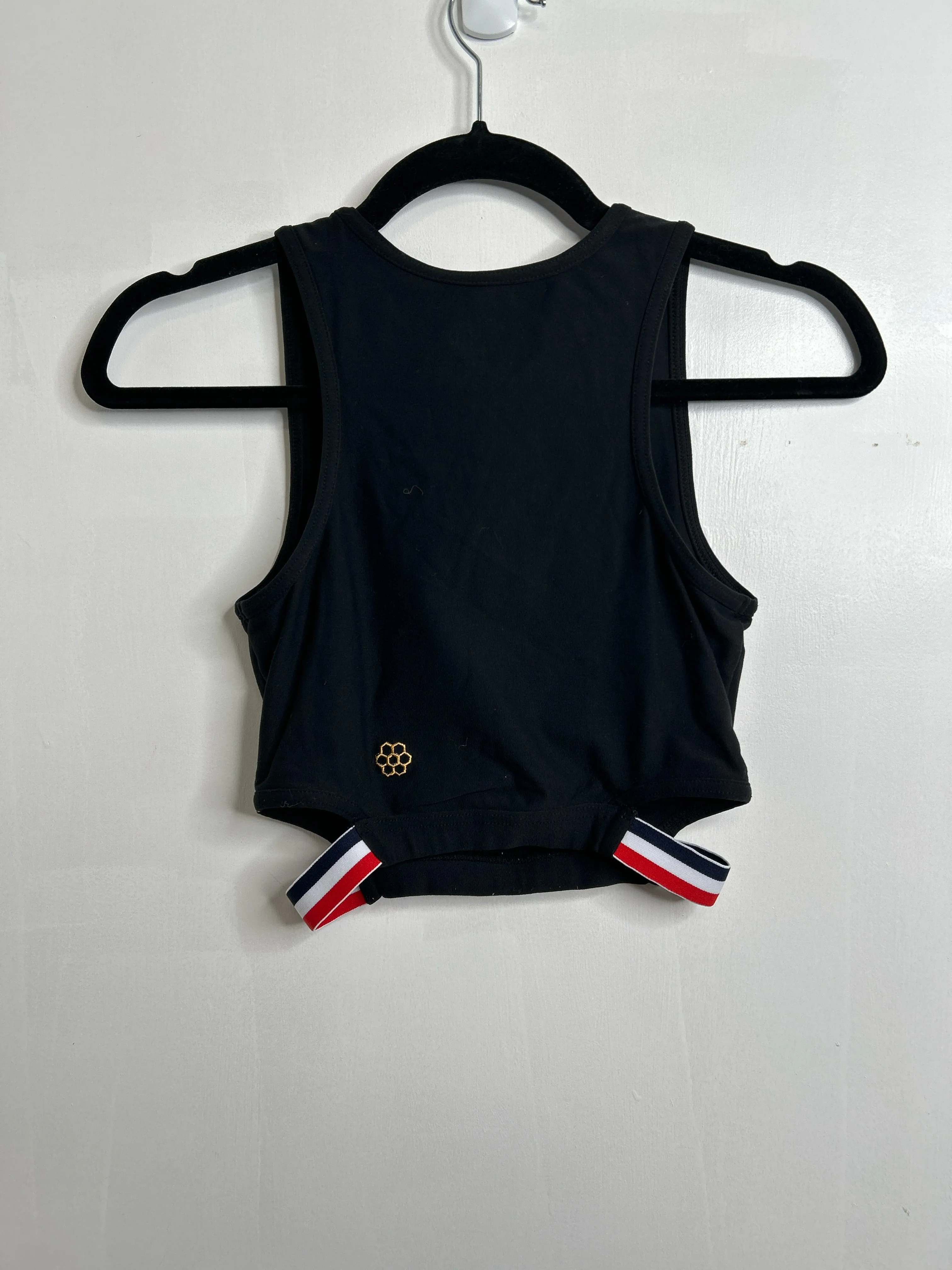 Womens Size XSm Misses Black Honeycut Athletic Top