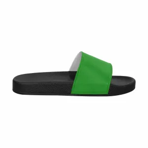 Womens Slide Sandals - Forest Green