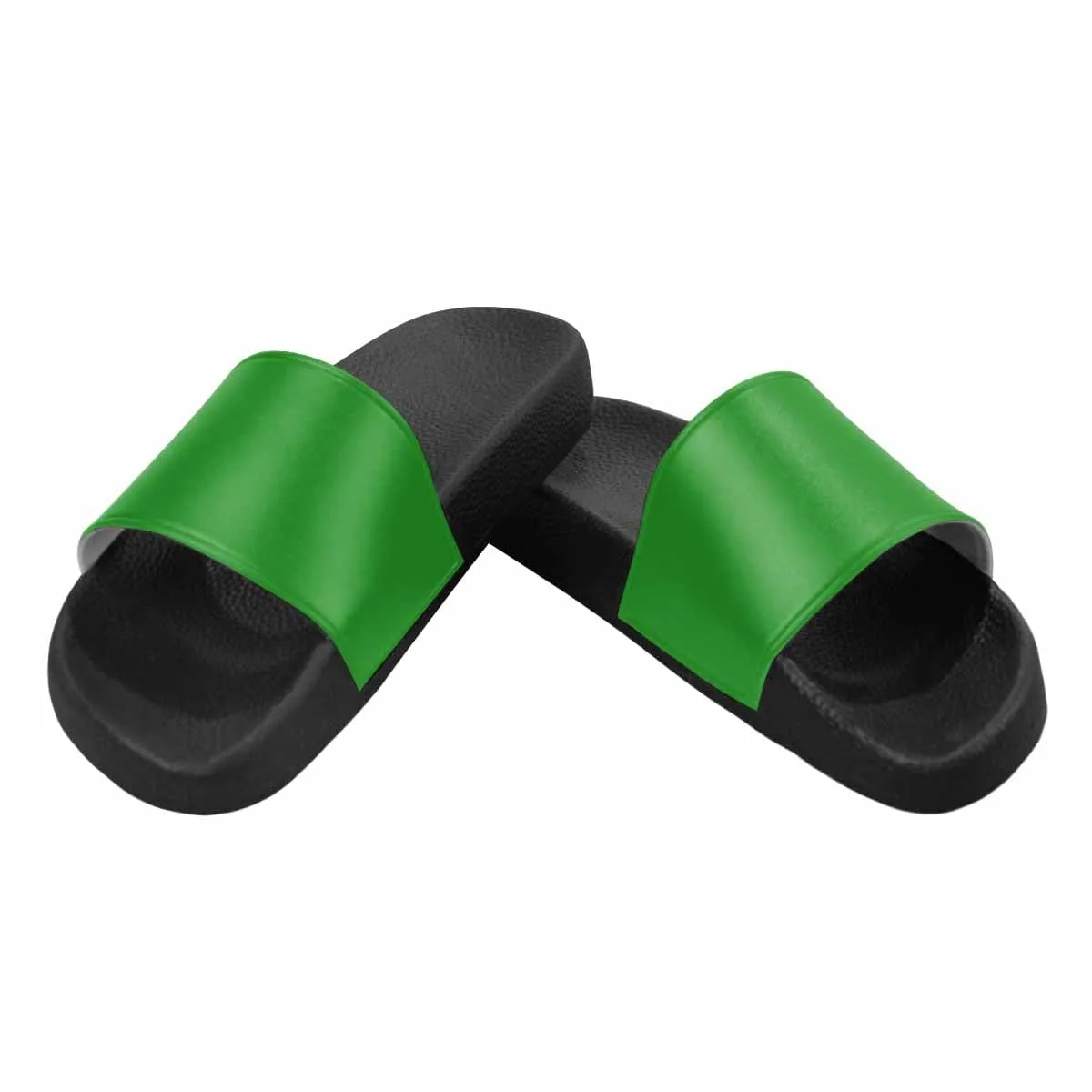 Womens Slide Sandals - Forest Green