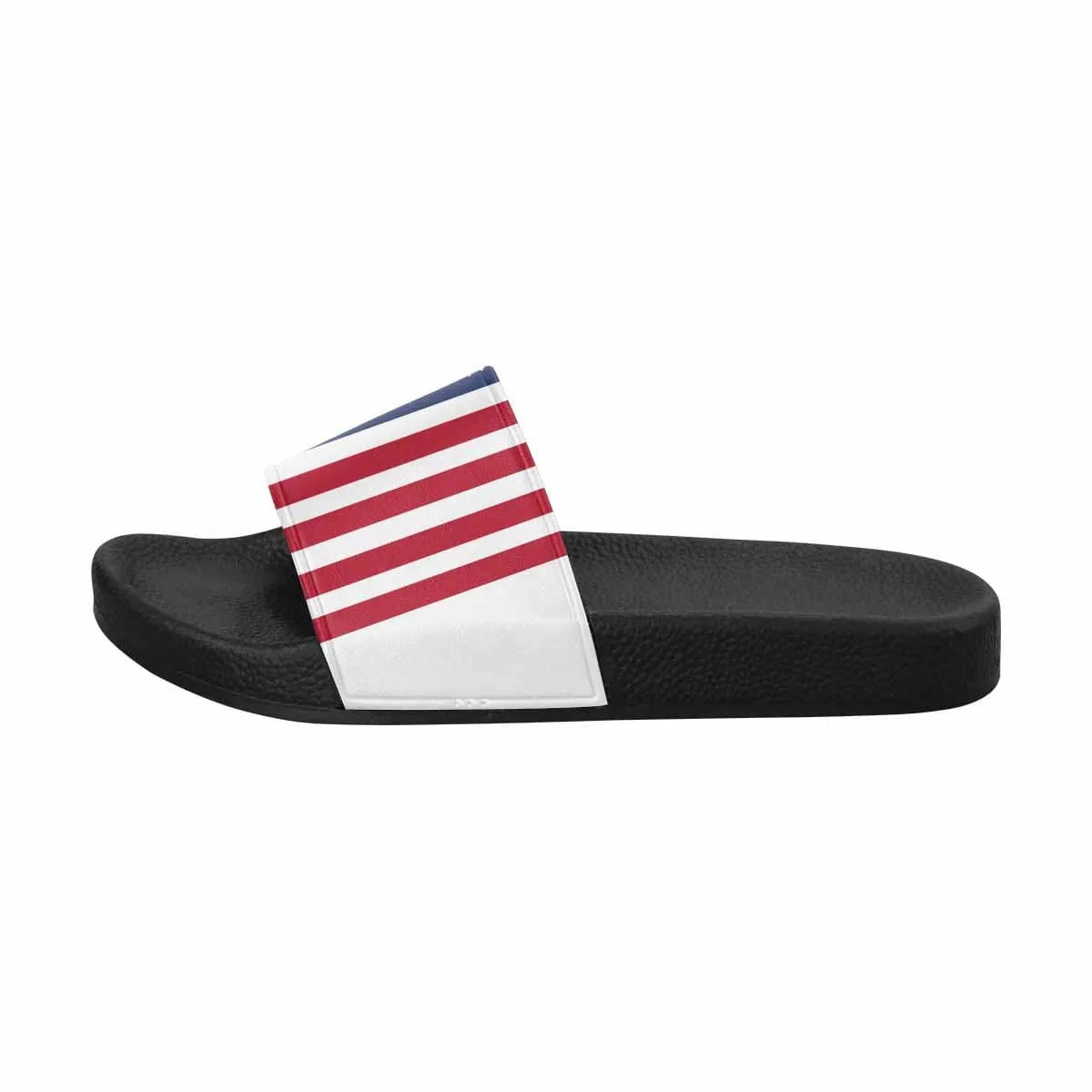 Womens Slide Sandals - Stars and Stripes Print