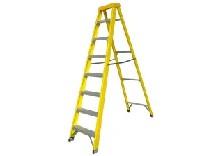 Zarges Fibreglass Swingback Steps Open 2.15M Closed 2.38M 8 Rungs